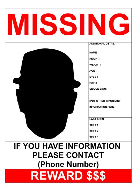 Missing Person Flyer Design Tips