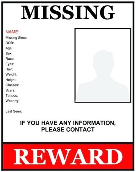 Missing Person Meme Template