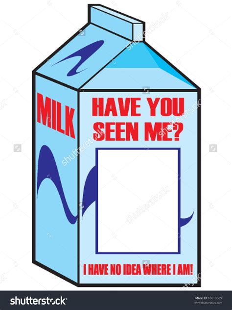 Missing Person Milk Carton Template Example