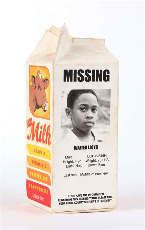 Missing Person Milk Carton Template History