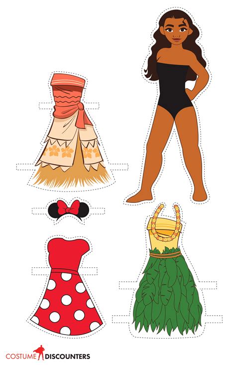 Moana Paper Doll