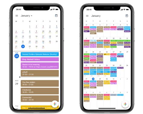 Mobile Daily Calendars