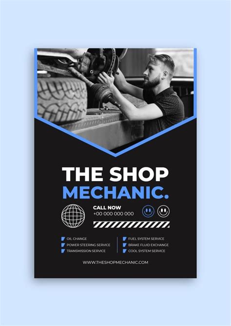 Mobile Mechanic Flyer Template Design