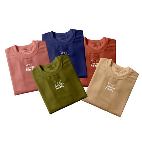 Mock T-Shirt Templates for Eco-Friendly