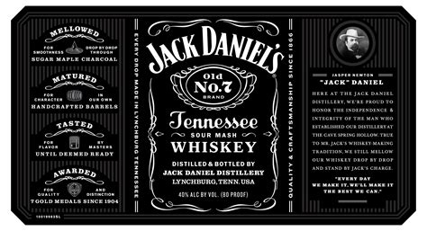 Modern Jack Daniel's Label Template