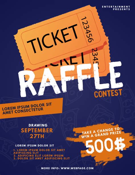 Modern Raffle Flyer