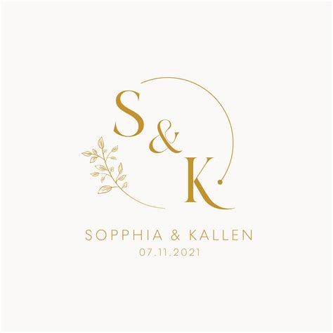 Monogram Wedding Logo