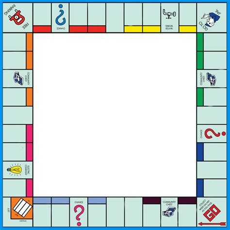 Monopoly Board Template 3