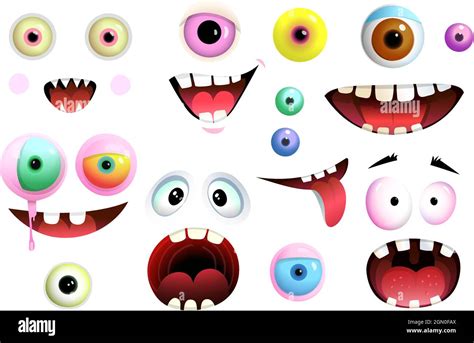 Monster Eyes and Mouth Design