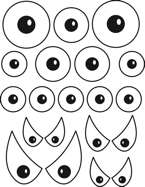 Monster Eyes Template