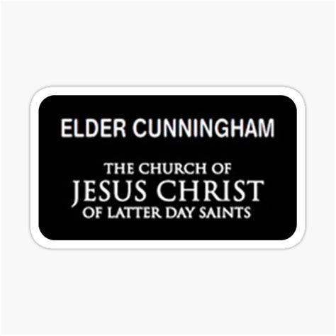 Mormon name tag example