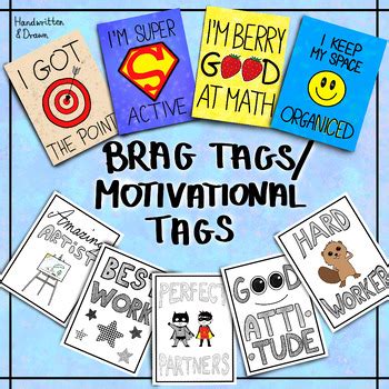 Description of Motivational Brag Tags