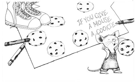 Mouse Coloring Pages Cookies