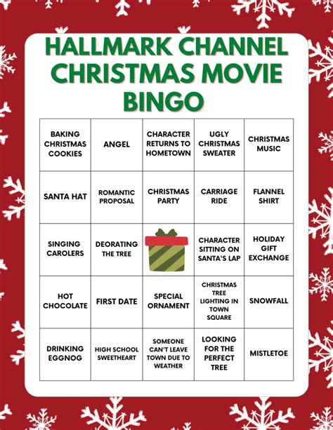 Movie bingo template