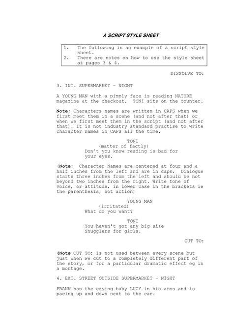 Movie Script Template