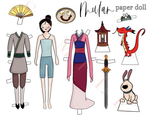 Mulan Paper Doll