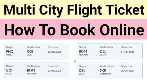 Multi-City Ticket Template