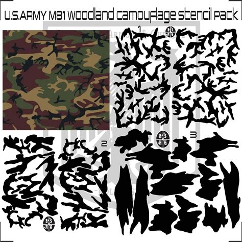 Multicam Stencil Printables for Accessories