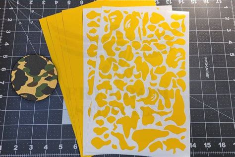 Multicam Stencil Printables for Paper Crafting