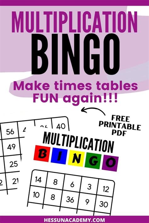 Multiplication Bingo Tips