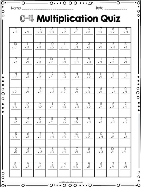 Multiplication Timed Tests Image 10