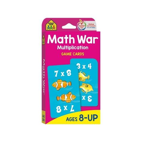 Multiplication war game for kids