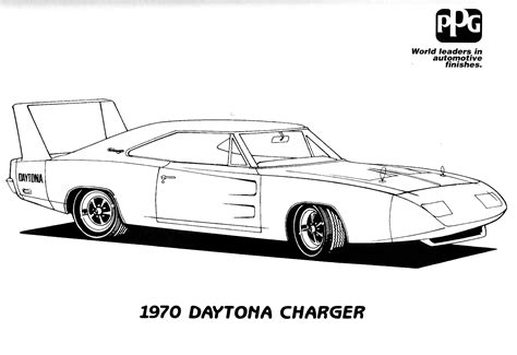 Muscle Car Coloring Page