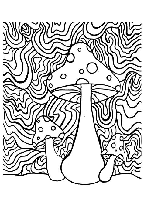 Using mushroom coloring pages for education and learning