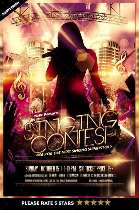 Music competition flyer example