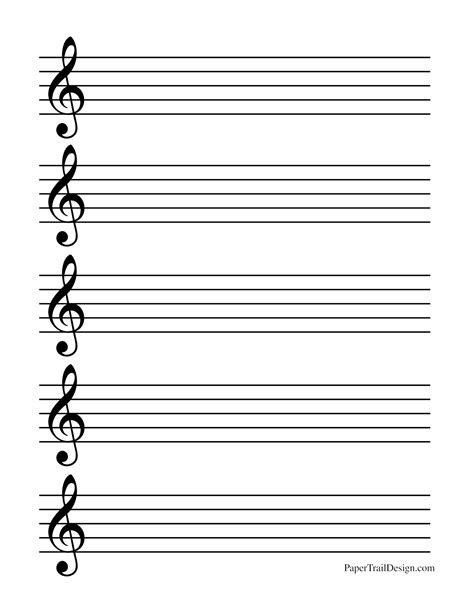 Music lined paper