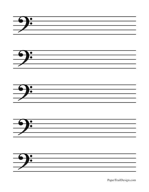 Music Staff Template