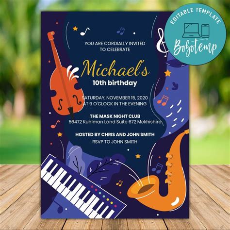 Musical Birthday Templates