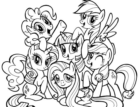 My Little Pony coloring pages for adults