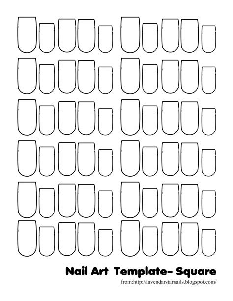 Nail design templates