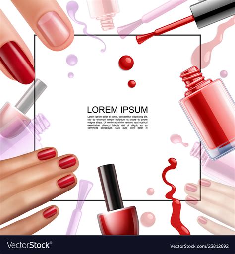 Nail Polish Template Manicure Template