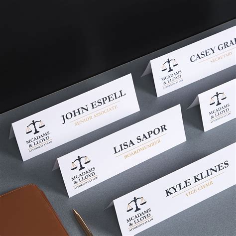 Name tags for meetings