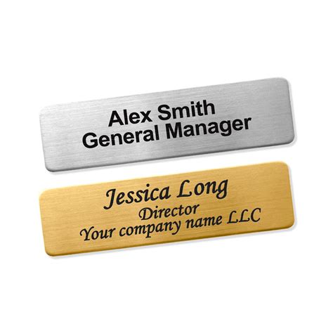 Name Tags in Industries