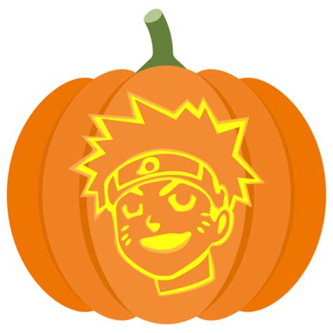 Naruto pumpkin stencil