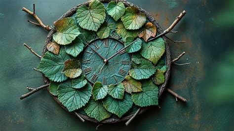 Nature-Inspired Clock Face