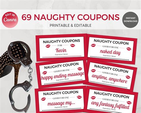 Naughty Coupons Design