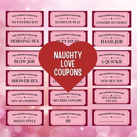 Naughty Coupons Examples