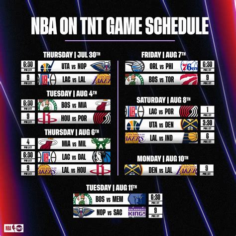 NBA Schedule Related Topic