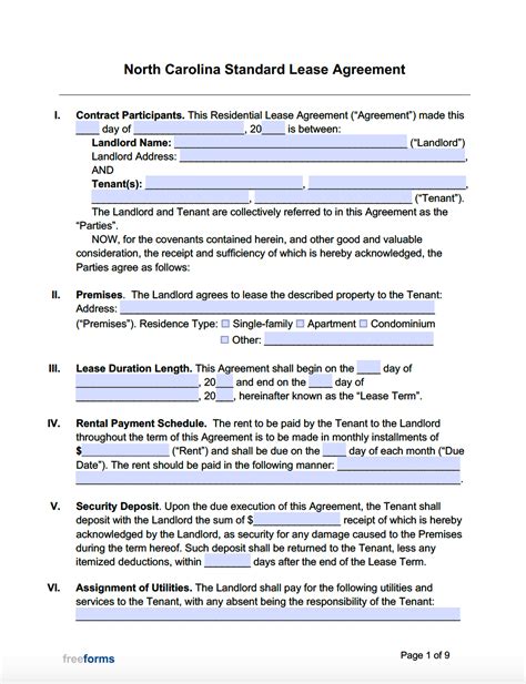 NC Lease Template 10