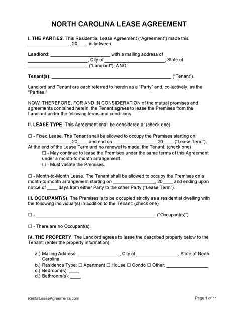 NC Lease Template 2