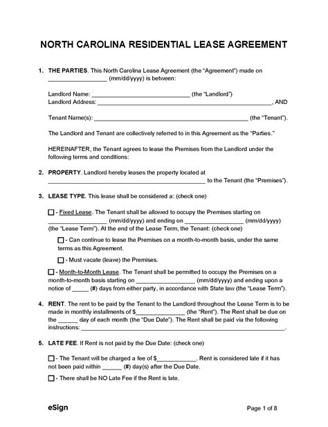 NC Lease Template 9