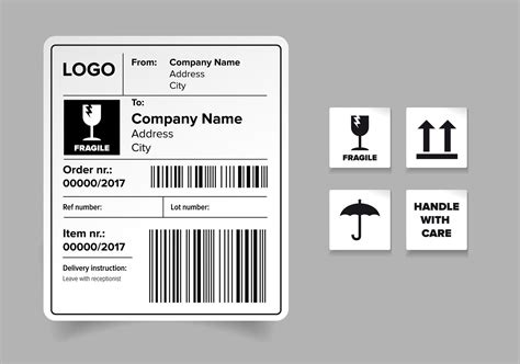 NEC Phone Label Template Design