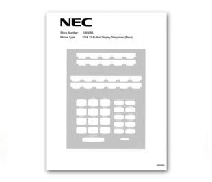 NEC Phone Label Template Printing