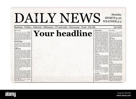 Blank Newspaper Template