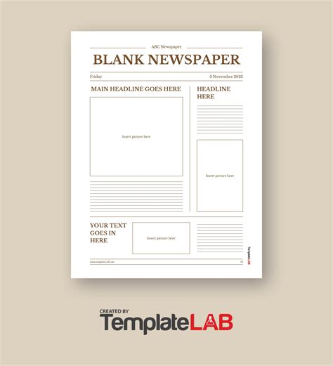 Newspaper Template Download