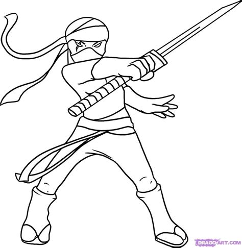 Ninja Coloring Pages 4